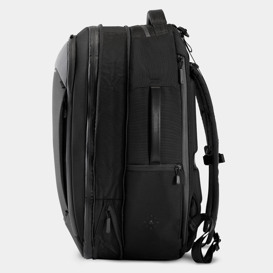 Gomatic Black Travel Backpack 32L Expansion View