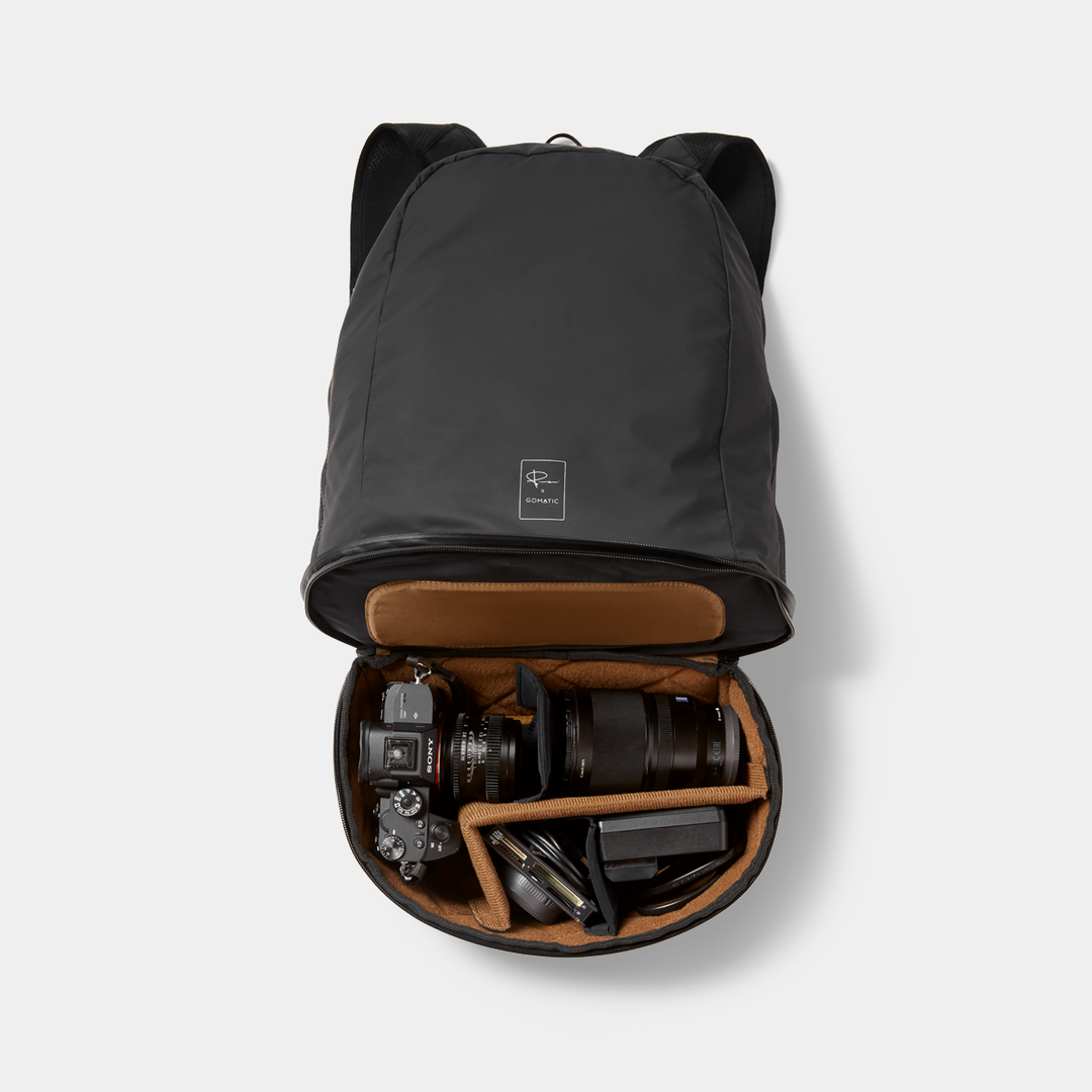 Gomatic McKinnon Cube Pack 21L Camera Open View