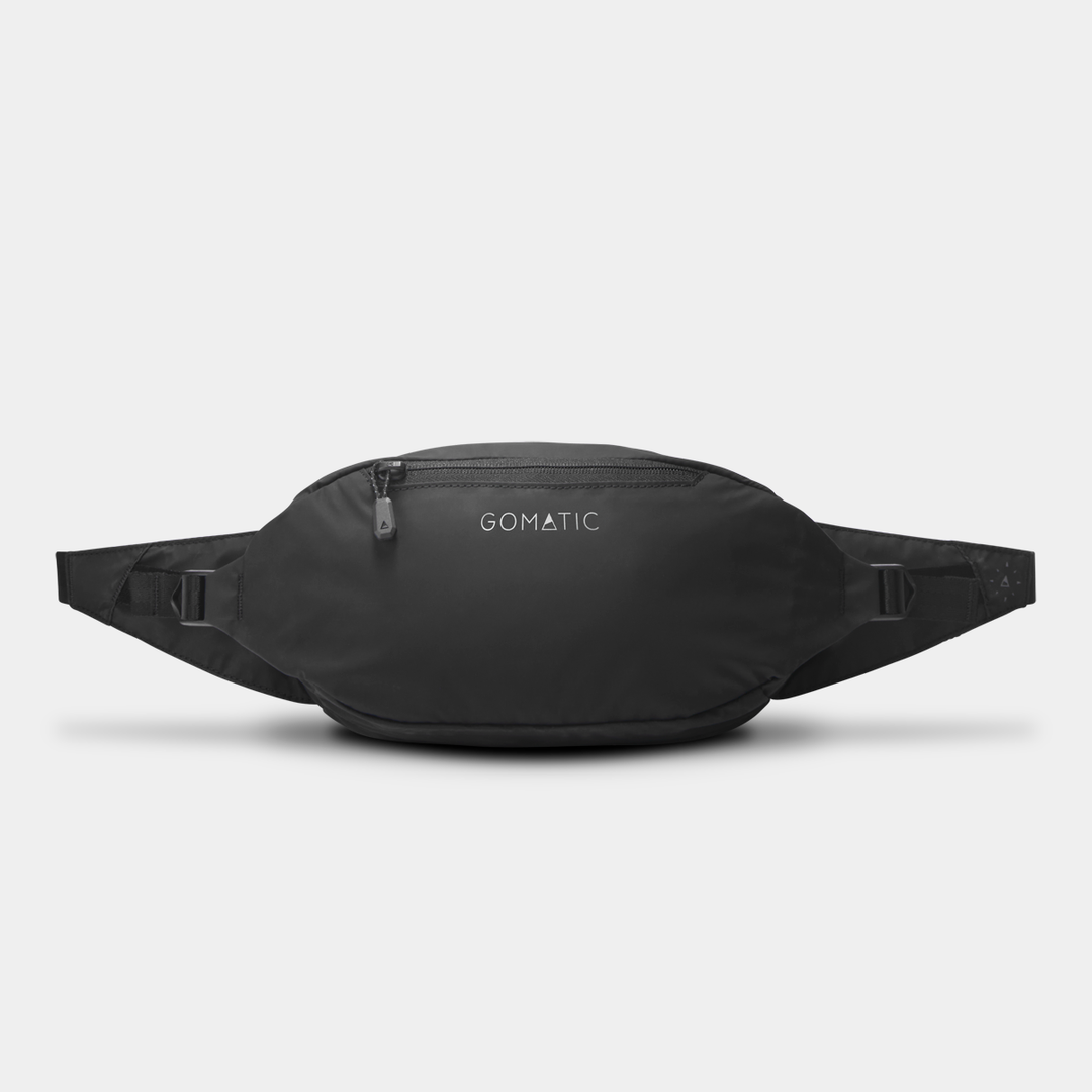Gomatic Navigator Collapsible Sling 3L Black Front View With Straps