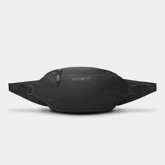 Gomatic Navigator Collapsible Sling 3L Black Front View With Straps