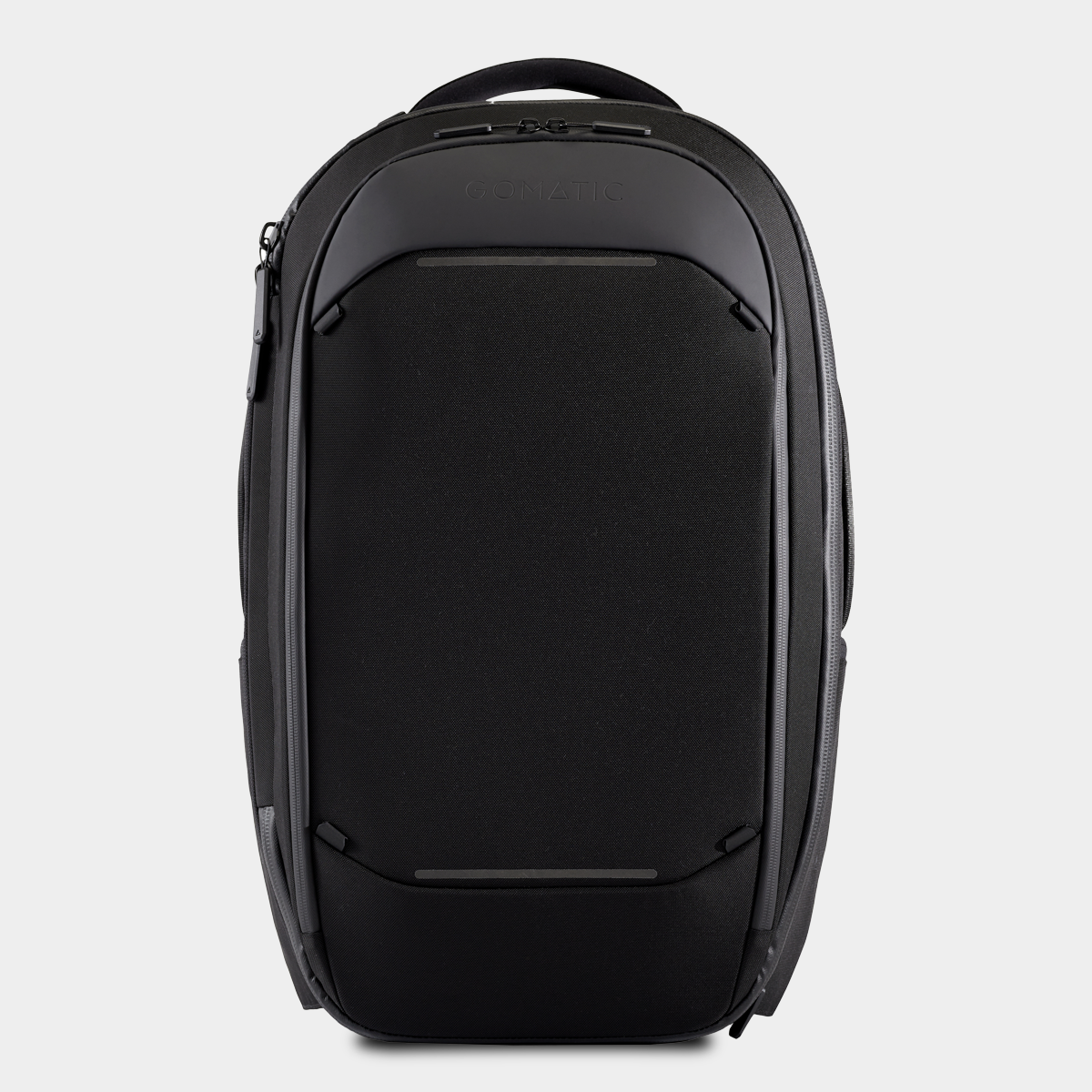Gomatic Black Travel Backpack 32L Front View