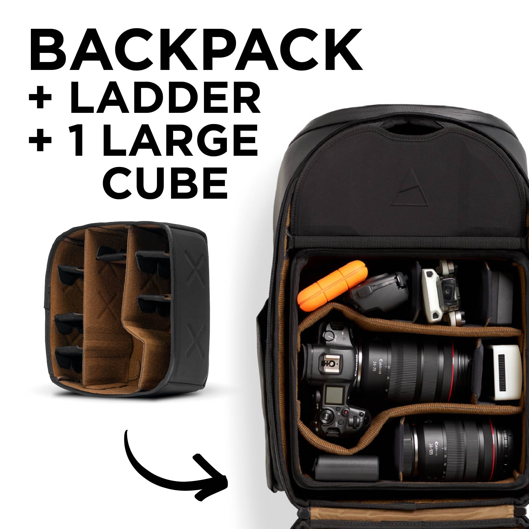 Camera lens backpack online